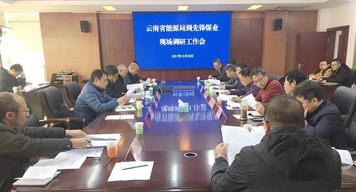 云南省能源局党组成员、副局长张春红一行到先锋煤业公司调研指导